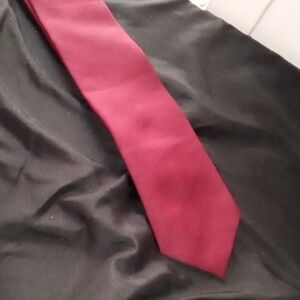 Classic Red Satin Tie Accessories